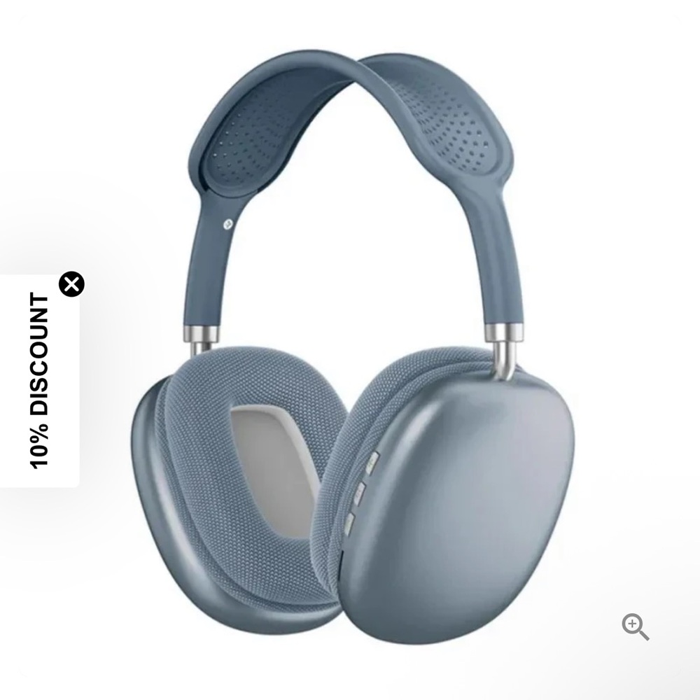 Sleek Wireless Headphones in Blue